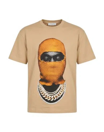 Ih Nom Uh Nit Man T-shirt Sand Size L Cotton In Neutral