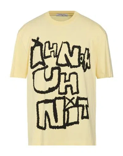 Ih Nom Uh Nit Man T-shirt Yellow Size Xxl Cotton