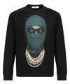 Ih Nom Uh Nit Mask20 Green Sweatshirt In Black
