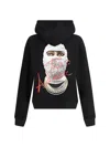 Ih Nom Uh Nit Graphic-print Cotton Hoodie In Black