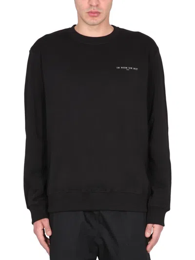Ih Nom Uh Nit Mask Authentic Logo Sweatshirt In Black