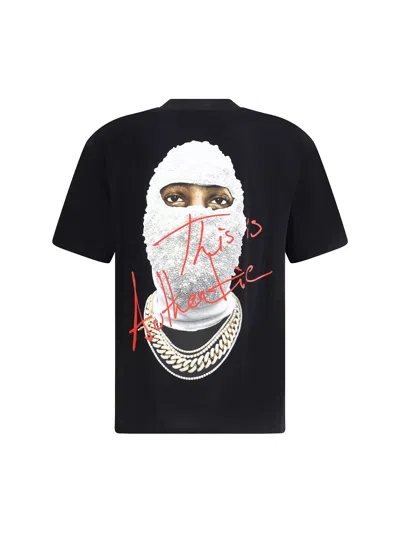 Ih Nom Uh Nit Front-print Cotton T-shirt In Black