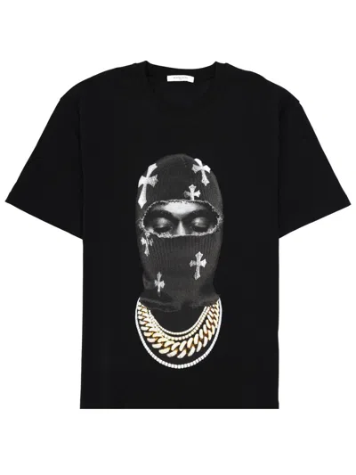 Ih Nom Uh Nit Mask Crosses-print T-shirt In Black