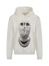 Ih Nom Uh Nit Graphic Printed Drawstring Hoodie In Off White