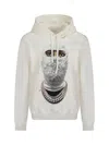 Ih Nom Uh Nit Graphic Printed Drawstring Hoodie In White