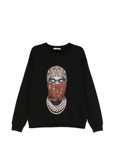 Ih Nom Uh Nit Mask Jewery Printed T-shirt In Black