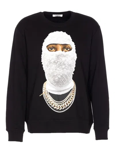 IH NOM UH NIT MASK-PRINT CREW-NECK SWEATSHIRT