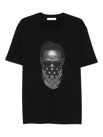 Ih Nom Uh Nit Mask-print T-shirt In Black