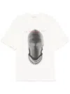 Ih Nom Uh Nit Mask-print T-shirt In Beige