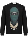 Ih Nom Uh Nit Mask20 Green Sweatshirt In Black