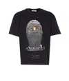 Ih Nom Uh Nit Graphic Mask Print Crewneck T-shirt In Black