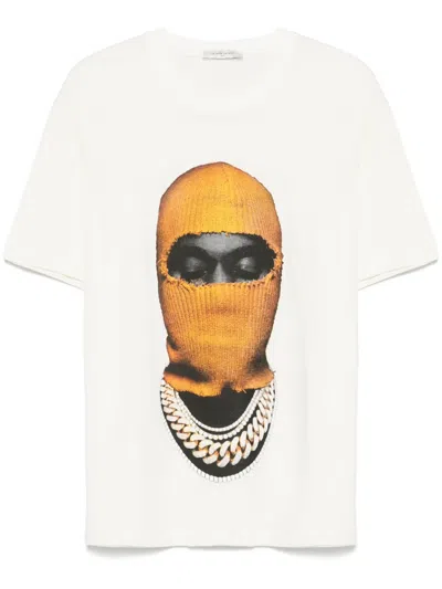 Ih Nom Uh Nit Mask20 Yellow T-shirt In White