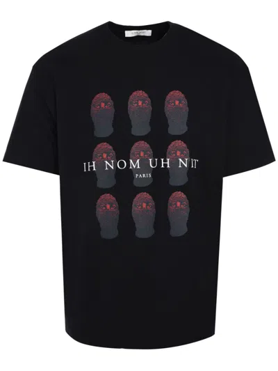 IH NOM UH NIT MASKS-PRINT COTTON T-SHIRT