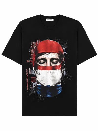 Ih Nom Uh Nit Graphic-print Cotton T-shirt In Black