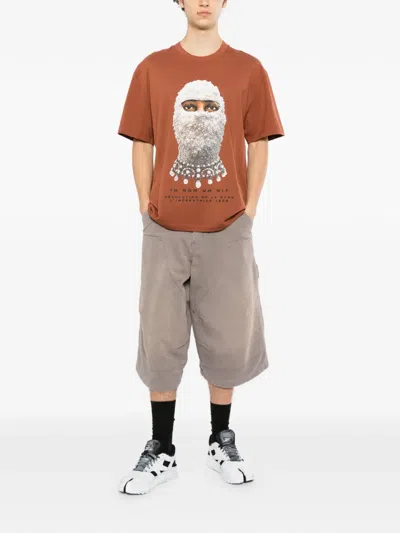 Ih Nom Uh Nit New Mask Future T-shirt In Brown