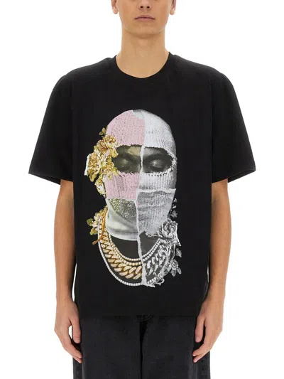 Ih Nom Uh Nit Newspaper Maks Print T-shirt In Black