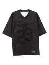 Ih Nom Uh Nit Number-patch T-shirt In Black