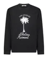 Ih Nom Uh Nit Palm Printed Hoodie In Black