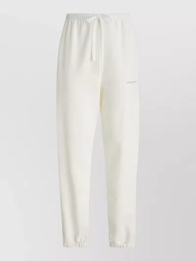 Ih Nom Uh Nit Pants Waistband Cuffs Back And Side Pockets In White