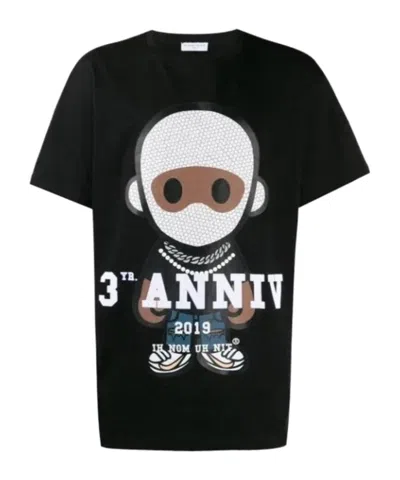Ih Nom Uh Nit Pattern Printed T-shirt In Black