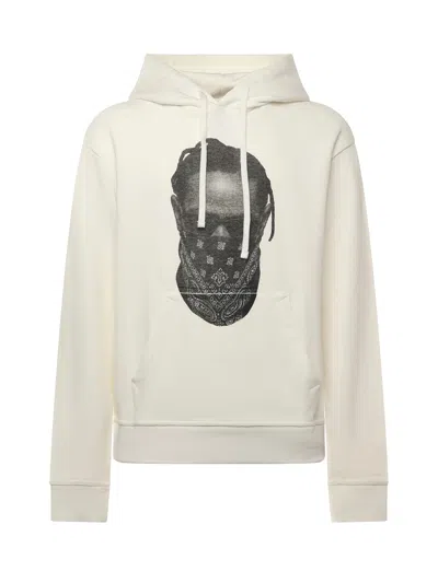 Ih Nom Uh Nit Printed Cotton Sweatshirt In Neutral