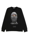 Ih Nom Uh Nit Black Mask-print Sweater