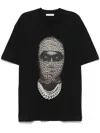 Ih Nom Uh Nit Leopard Mask Print T-shirt In Black  
