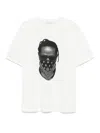 Ih Nom Uh Nit Future Mask Graphic Crewneck T-shirt In White