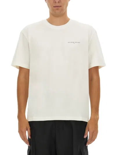 Ih Nom Uh Nit Relaxed-fit White Cotton T-shirt In Neutrals