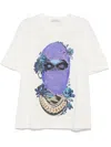 Ih Nom Uh Nit Rose Mask T-shirt In White