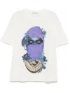 Ih Nom Uh Nit Rose Mask T-shirt In White