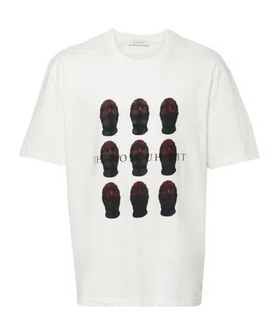 Ih Nom Uh Nit Round Head T-shirt In White