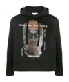 Ih Nom Uh Nit 'runway Division' Printed Hooded Sweater In Black