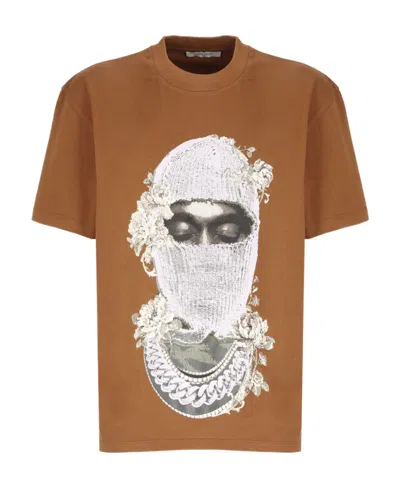 Ih Nom Uh Nit Short-sleeved T-shirt With Round Neck In Brown