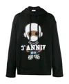 Ih Nom Uh Nit Signature Print Hoodie In Black