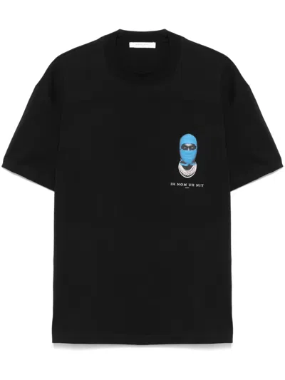 Ih Nom Uh Nit Small-mask T-shirt In Black