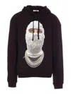 Ih Nom Uh Nit Future Mask-print Hoodie In Black