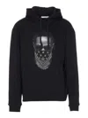Ih Nom Uh Nit Graphic Hooded Sweater Kangaroo Pocket In Black