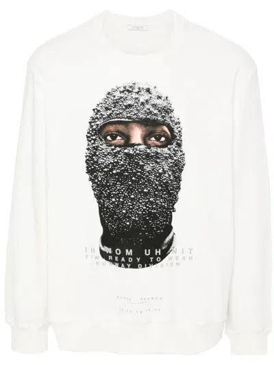 Ih Nom Uh Nit Black Mask Sweatshirt In Beige