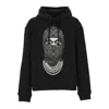 Ih Nom Uh Nit Pattern-printed Drawstring Hoodie In Black