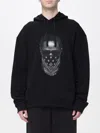 Ih Nom Uh Nit Graphic Hooded Sweater Kangaroo Pocket In Black