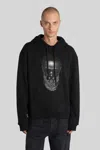 Ih Nom Uh Nit Graphic Hooded Sweater Kangaroo Pocket In Black
