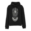 Ih Nom Uh Nit Pattern-printed Drawstring Hoodie In Black