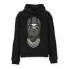 Ih Nom Uh Nit Pattern-printed Drawstring Hoodie In Black