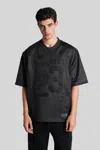 Ih Nom Uh Nit Number-patch T-shirt In Black