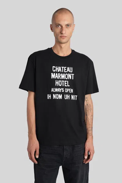 Ih Nom Uh Nit T-shirt In Black Cotton In Blue