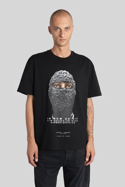 IH NOM UH NIT T-SHIRT IN BLACK COTTON