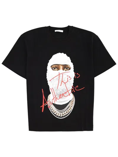 Ih Nom Uh Nit Graphic Print Crew Neck Short Sleeve T-shirt In Black