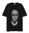 Ih Nom Uh Nit Leopard Mask Print T-shirt In Black