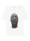 Ih Nom Uh Nit Graphic Print Crew Neck Short Sleeve T-shirt In White